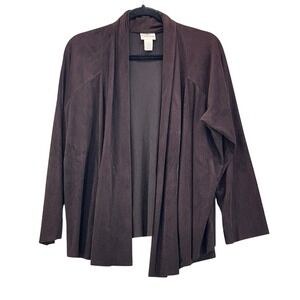 Chicos Waterfall Cardigan Brown‎ Large or 2